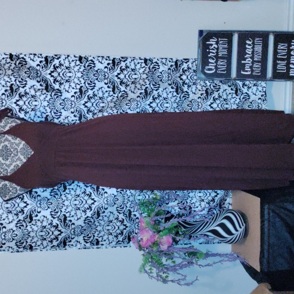 Brown halter dress large(14)